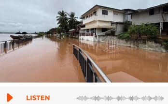 Mekong overflows in northeast, floods receding in Chiang Rai